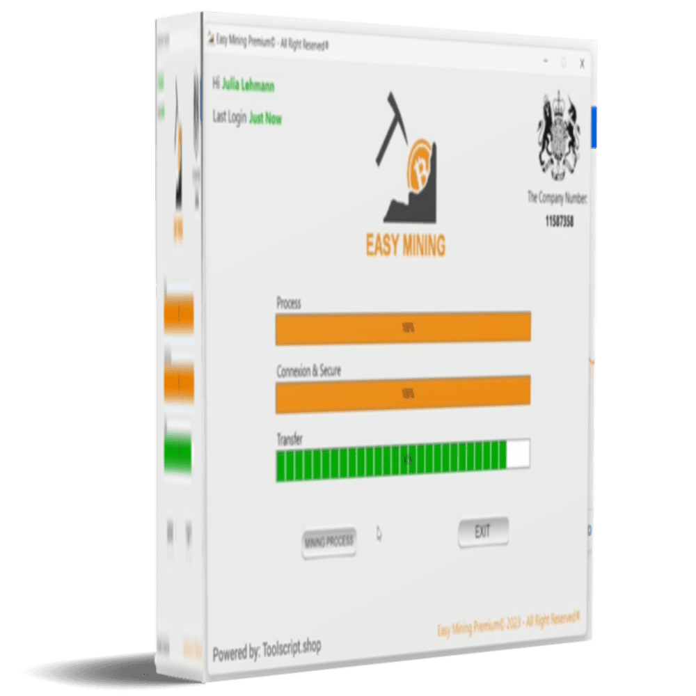 Easy Mining V3.0 – Premium Software Technology (1 Month License) 2025