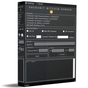 Sherubit Bitcoin Sender Pro 2025 (Send Confirmed Bitcoins) (1 Month License)