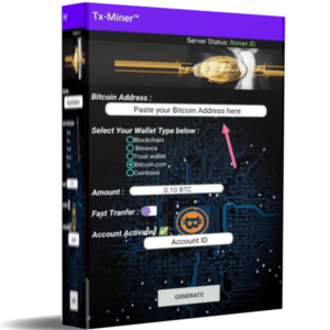 BITCOIN GENERATOR PHONE TX-MINER (1 Month License)