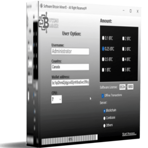 Bitcoin Miner V7 Premium Software Technology (1 Month license)