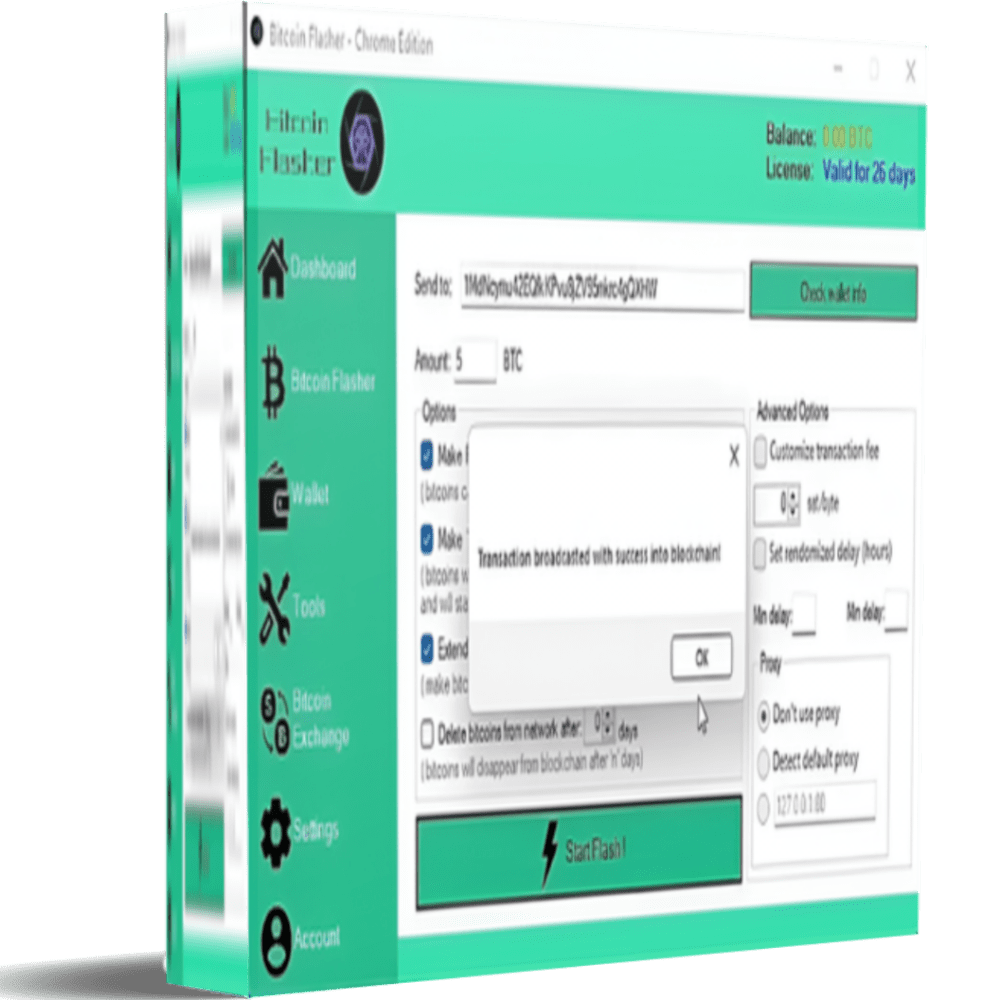 Bitcoin Flasher – Chrome Edition V.7 ( lifetime license)